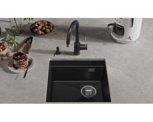 Кухонная мойка Rivelato LINO 454-R — Антрацит 501