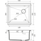 Кухонная мойка Rivelato LINO 454-R — Антрацит 501