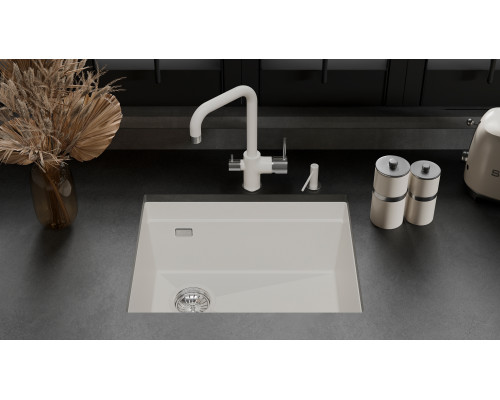 Кухонная мойка Rivelato LINO 554-L — Белый 101