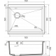 Кухонная мойка Rivelato LINO 554-L — Топаз 703