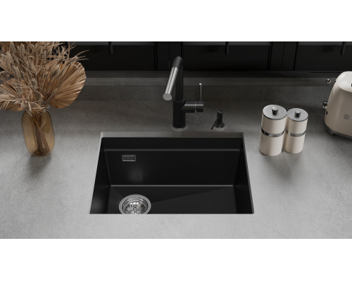 Кухонная мойка Rivelato LINO 554-L — Черный 502