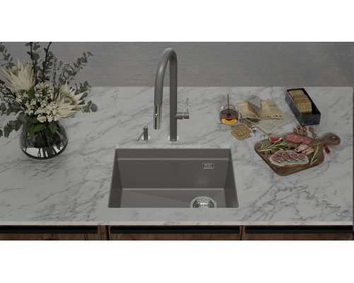 Кухонная мойка Rivelato LINO 554-R — Серый 803