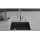 Кухонная мойка Rivelato LINO 654-L — Антрацит 501