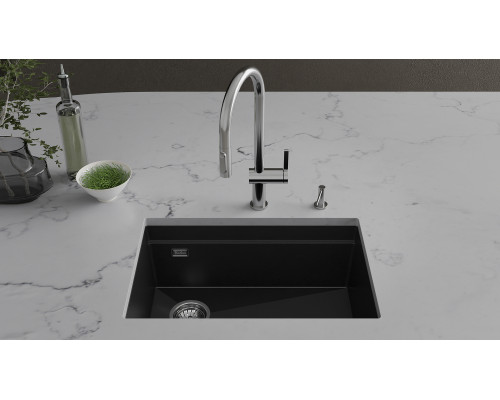 Кухонная мойка Rivelato LINO 654-L — Черный 502