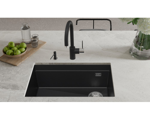 Кухонная мойка Rivelato LINO 654-R — Антрацит 501