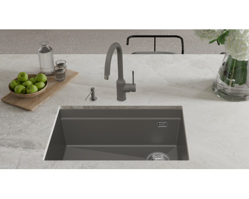 Кухонная мойка Rivelato LINO 654-R — Серый 803
