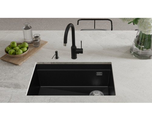 Кухонная мойка Rivelato LINO 654-R — Черный 502