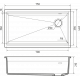 Кухонная мойка Rivelato LN-754-R — Антрацит 501