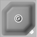 Кухонная мойка Rivelato LOCUS 50 — Серый 803