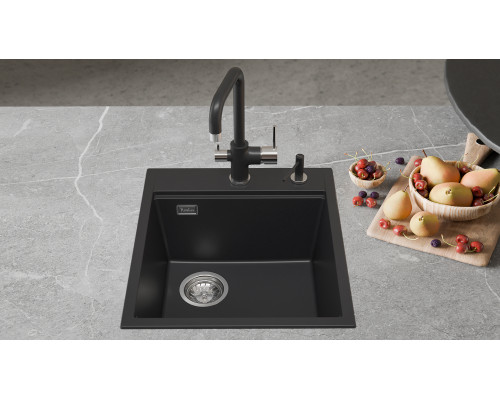 Кухонная мойка Rivelato TESORO 455-L — Антрацит 501