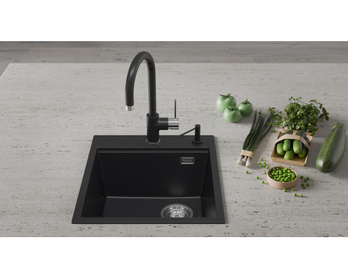 Кухонная мойка Rivelato TESORO 455-R — Антрацит 501