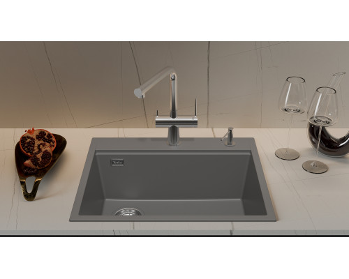 Кухонная мойка Rivelato TESORO 605-L — Серый 803
