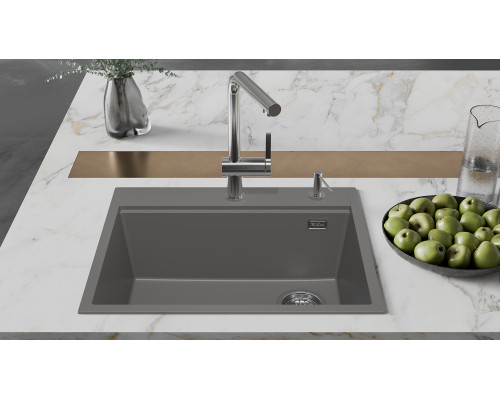 Кухонная мойка Rivelato TESORO 605-R — Серый 803