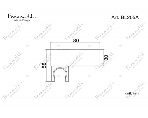 Держатель ручного душа Feramolli Tropicale BL205A, черный