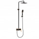 Душевая система 3 в 1 Feramolli Adige RBL7077, черный/медь
