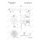 Комплект для душа Feramolli Ele BL 702-12 (30см.), черный