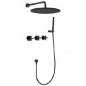 Душевой комплект Feramolli Croce BL757-12 (30см.), черный