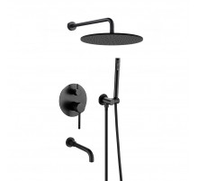 Душевой комплект Feramolli Ele 3in1 BL707-12 (30см.), черный