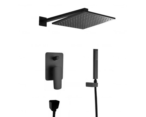Душевой комплект Feramolli Pura BL709-12 (30см.), черный