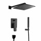 Душевой комплект Feramolli Pura BL709-12 (30см.), черный