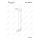 Потолочный кронштейн для душа 150мм Feramolli Sole S766-15BB, медь светлая