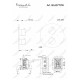 Термостатический смеситель скрытого монтажа на 2 потока Feramolli Termostato BL607T2W, черный