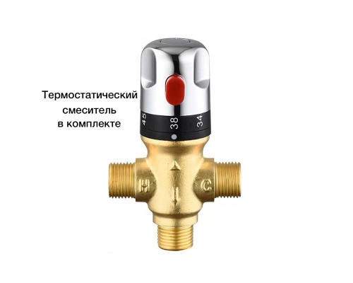 Встраиваемый комплект гигиенического душа с термостатическим подключением Feramolli Sole M218BB, медь светлая