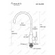 Смеситель для кухни Feramolli Ele GL505, золото