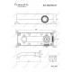 Смеситель для раковины встраиваемый в стену Feramolli Amos BL678-21 (210мм.), черный