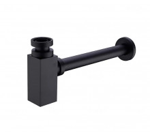 Квадратный сифон для раковины Feramolli Cubo BL089, черный