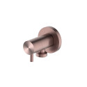Угловой кран для подключения приборов Г+Х - G1/2, Feramolli Sole S052BB, медь светлая