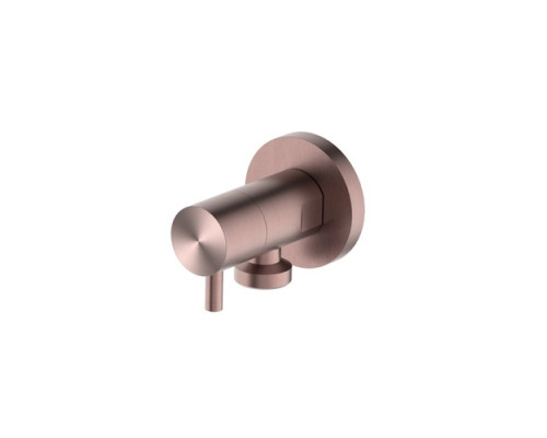 Угловой кран для подключения приборов Г+Х - G1/2, Feramolli Sole S052BB, медь светлая