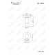 Угловой кран для подключения приборов Г+Х - G1/2, Feramolli Sole S052BB, медь светлая