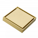 Трап для душа 10x10cm Feramolli Cubo GL065, золото