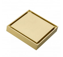 Трап для душа 10x10cm Feramolli Cubo GL065, золото