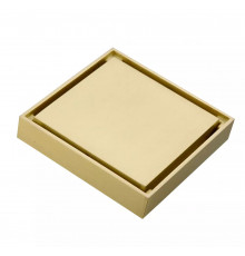 Трап для душа 10x10cm Feramolli Cubo GL065, золото