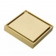 Трап для душа 10x10cm Feramolli Cubo GL065, золото