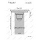 Трап для душа 10x10cm Feramolli Cubo GL065, золото