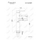 Смеситель для раковины Feramolli Ele GL648H, золото