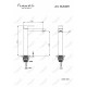 Смеситель для отдельностоящей раковины Feramolli Cubo GL640H, золото
