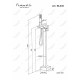 Напольный смеситель для ванны Feramolli Cubo BL639, черный