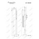 Напольный смеситель для ванны Feramolli Molveno BL638, черный