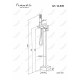 Напольный смеситель для ванны Feramolli Cubo CL639, хром