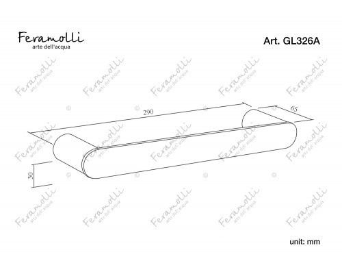 Держатель для полотенец Feramolli Piave GL326A, золото