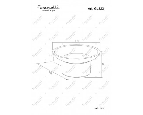 Мыльница Feramolli Piave GL323, золото