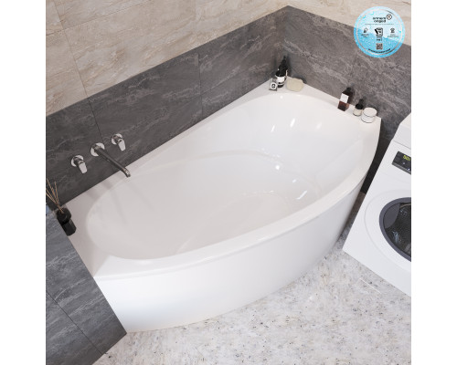 Ванна из литьевого мрамора Marmo Bagno Турин 170х95 правая