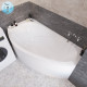 Ванна из литьевого мрамора Marmo Bagno Турин 170х95 Левая