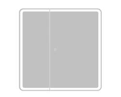 Зеркальный шкаф с двумя распашными дверцам, с двумя стекл. полками, со встр. подсветкой и сенсорным выключателем BelBagno MARINO SPC-MAR-800/800-2A-LED-TCH