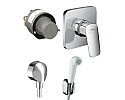 Гигиенический душ Hansgrohe LogisG со смесителем, хром