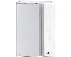 Зеркальный шкаф 60x85 см белый глянец R Акватон Лиана 1A162702LL01R